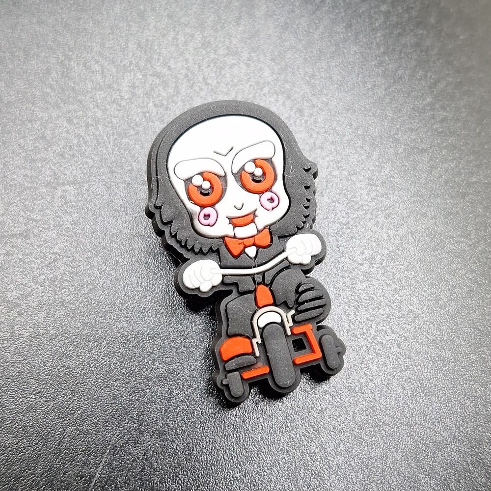 JIGSAW Horror shoe pin charm Clog Halloween accessory